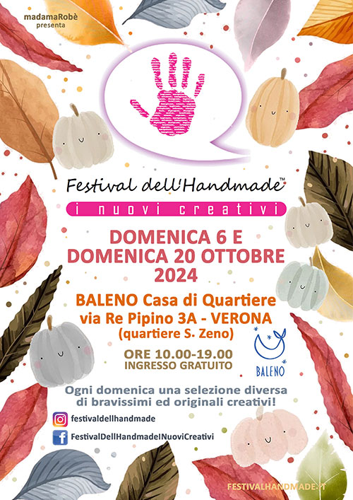 Festival handmade ottobre 2024 Baleno